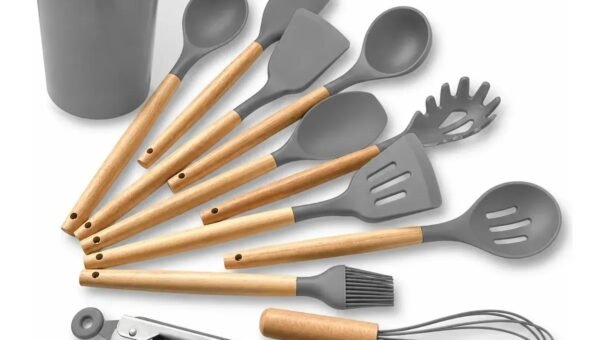 Conjunto-12-Utensilios-Silicone-Escumadeira-Cozinha-Cinzaaa
