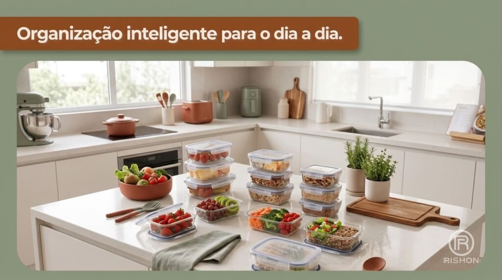 Kit 10 Pote De Vidro Marmita Hermético