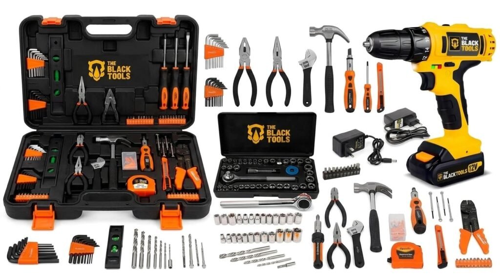 Kit De Ferramentas 169 Peças + Parafusadeira Furadeira 12v