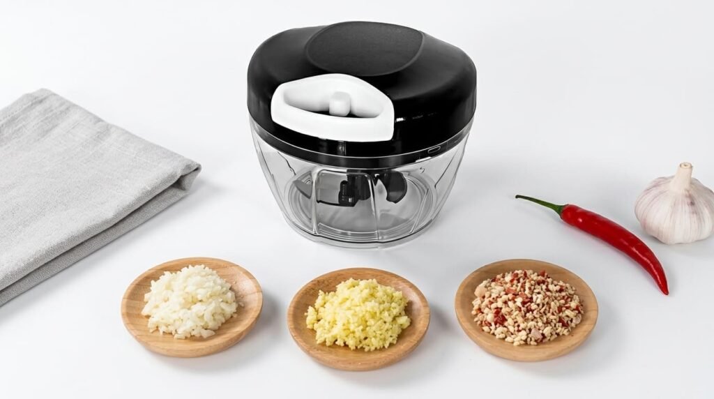 Mini Processador E Triturador De Alimentos Alho Cebola 500ml